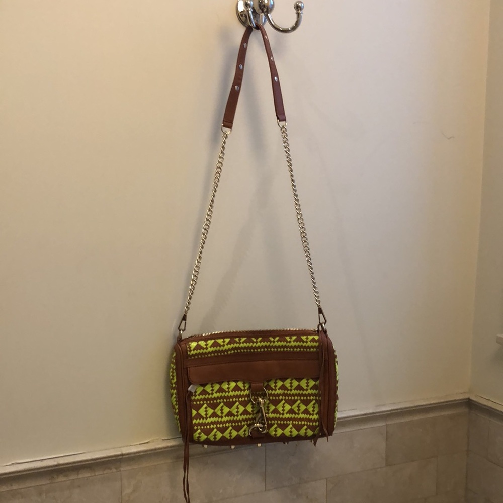 Rebecca Minkoff Neon Woven Mac crossbody Bag